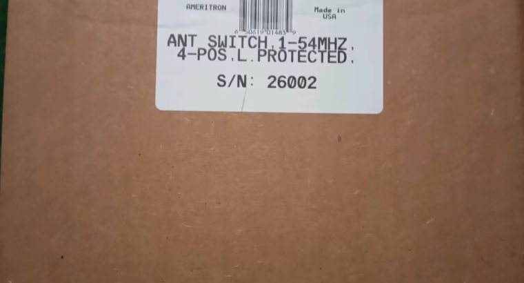 Conmutador remoto Ameritron RCS-4Lx con descargador de estatica incluida